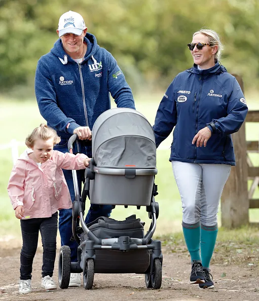 Zara Phillips daughter Mia Tindall at Whatley Manor horse trials