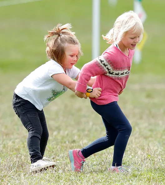 Zara Phillips daughter Mia Tindall at Whatley Manor horse trials
