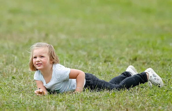 Zara Phillips daughter Mia Tindall at Whatley Manor horse trials