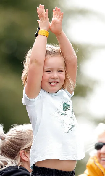 Zara Phillips daughter Mia Tindall at Whatley Manor horse trials