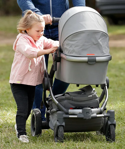 Zara Phillips daughter Mia Tindall at Whatley Manor horse trials