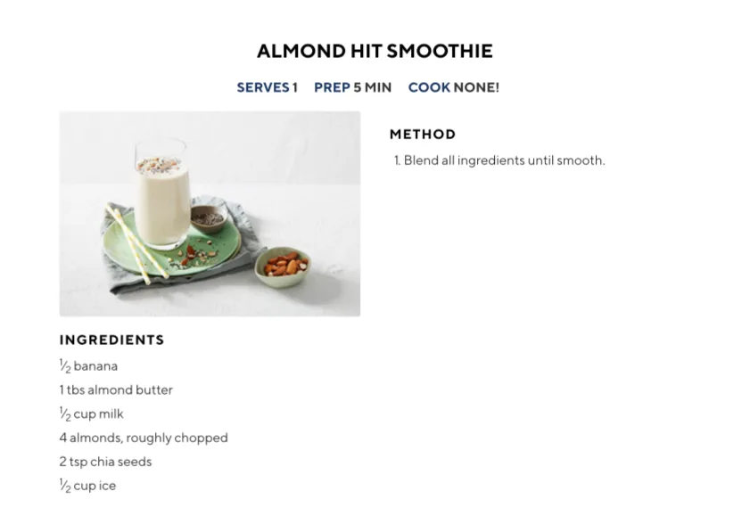Almond Hit Smoothie