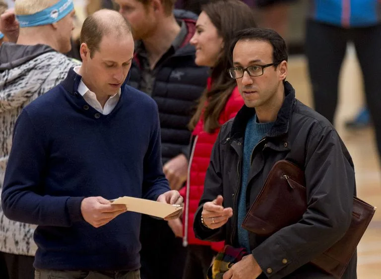 Prince William with Miguel Head