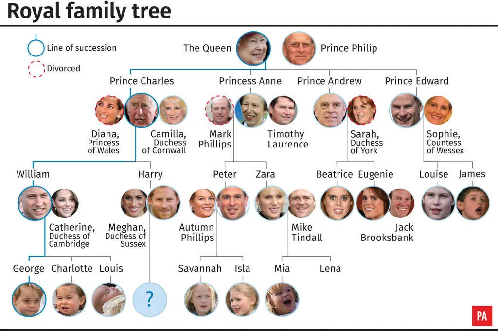 The Duke and Duchess of Sussex’s baby will not be a prince nor a princess unless the Queen steps in. King George V – Harry’s great great grandfather – limited titles within the royal family in 1917. This means Harry and Meghan’s first born, as a great-grandchild of the sovereign, is too far down the line of succession to be an HRH.