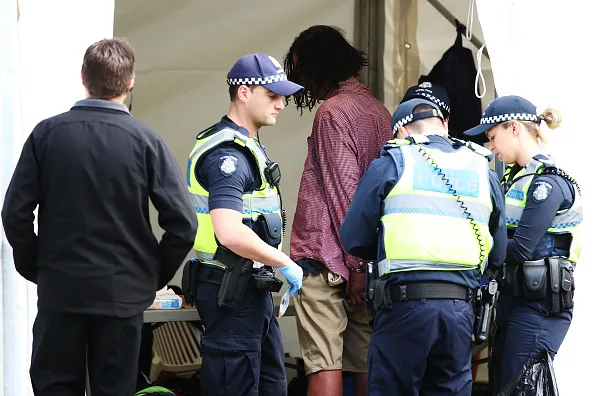 Royal tour Australia police take man for questioning