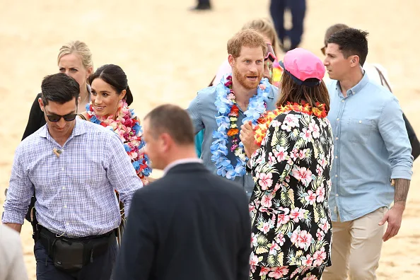 Prince harry anxious in Bondi with Meghan markle says body language expert