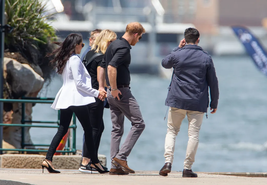 meghan markle prince harry board boat sydney harbour