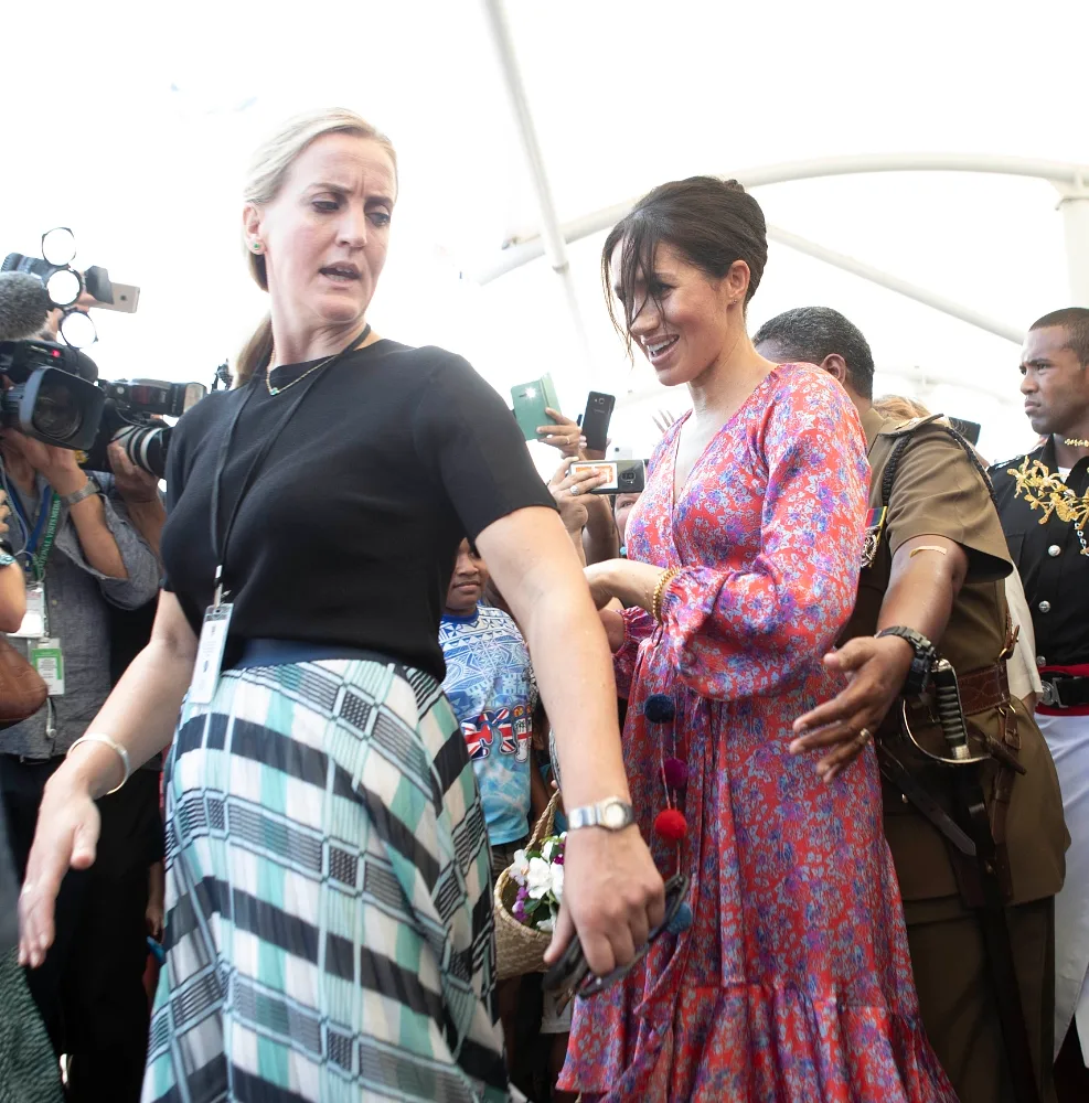 Meghan Markle was rushed from a market in Fiji