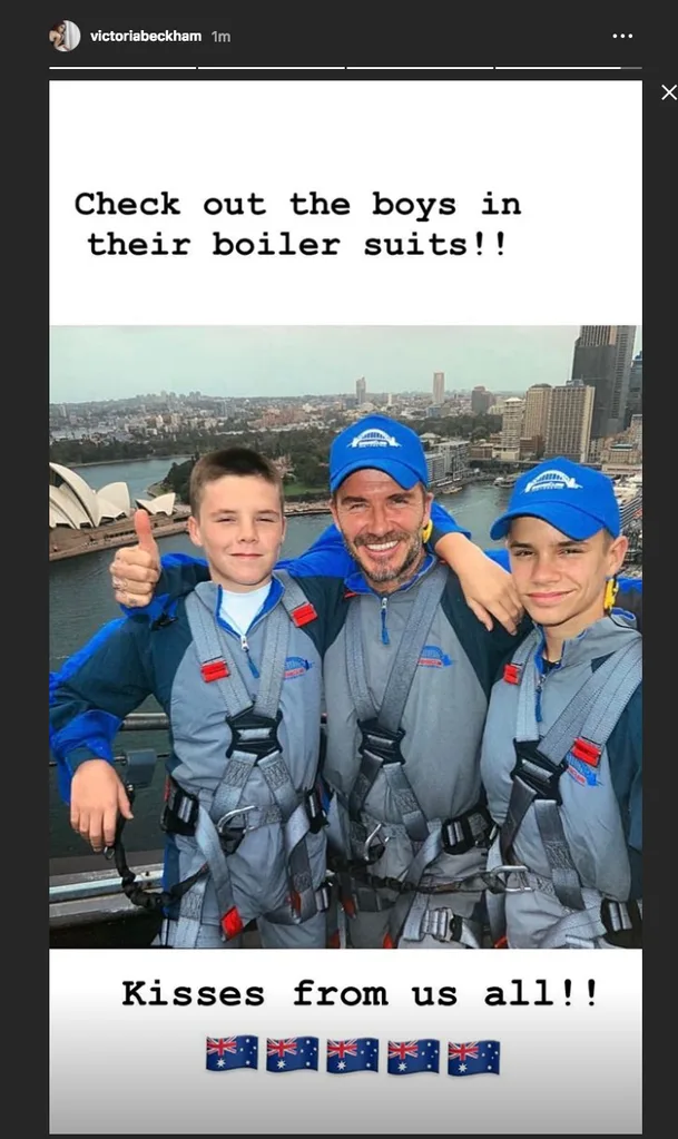 David beckham climbs Sydney harbour bridge