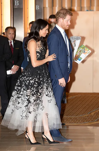 Just as Meghan looked every inch the royal in her Oscar de la Renta gown, Duchess Kate glowed in her white and gold dress which she accessorised with gold earrings. We think they both looked a million bucks!