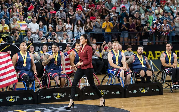 prince harry meghan markle attend wheelchair basketball final