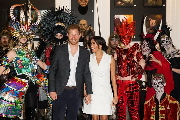 meghan markle wears short white dress to halloween event