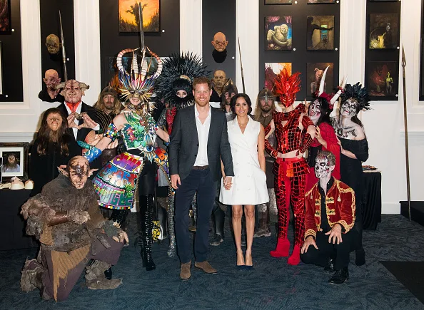 meghan markle wears short white dress to halloween event
