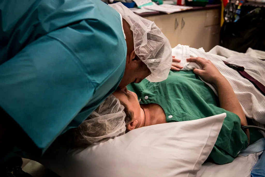 Australian mum delivers own baby by csection