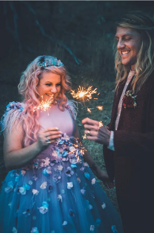 Budget wedding tips from Australian bride who had unicorn theme