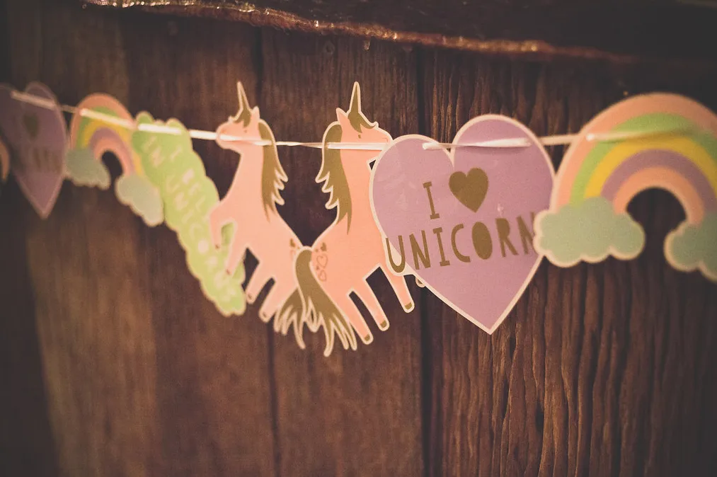 Budget wedding tips from Australian bride who had unicorn theme