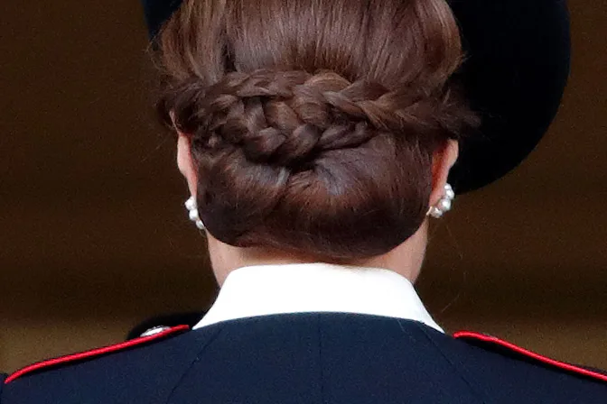 Duchess Kate and that impressive braided hair style.