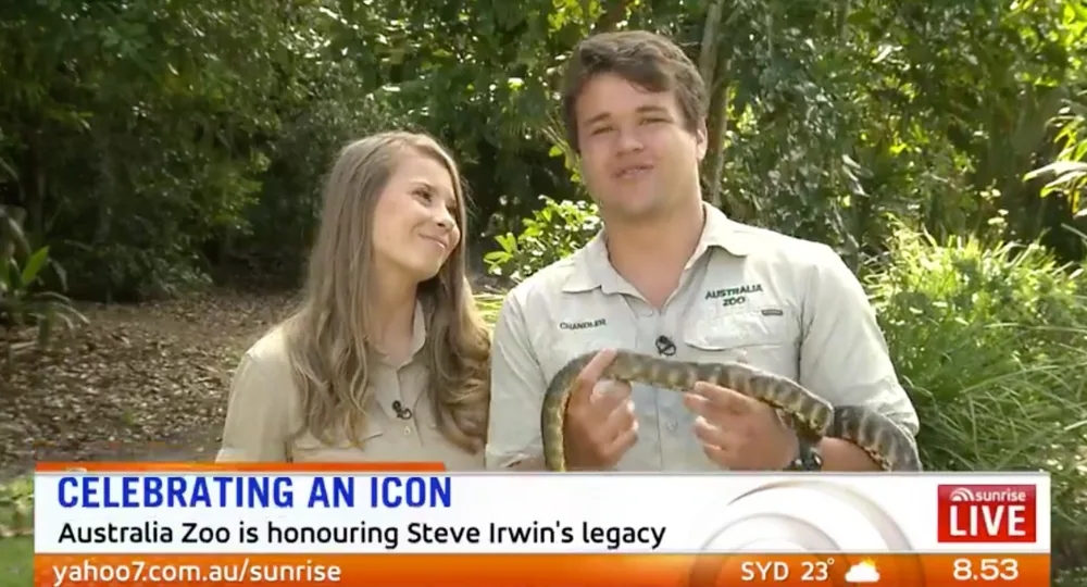 Bindi and Chandler appeared on Sunrise this morning