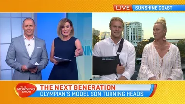 Lisa Curry’s son Jett chats about love life and broken collar bone