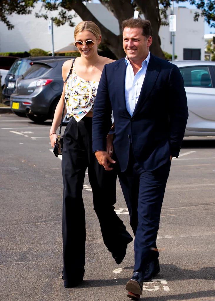 Karl stefanovic jasmine Yarbrough hold hands rose bay ahead of mexico wedding