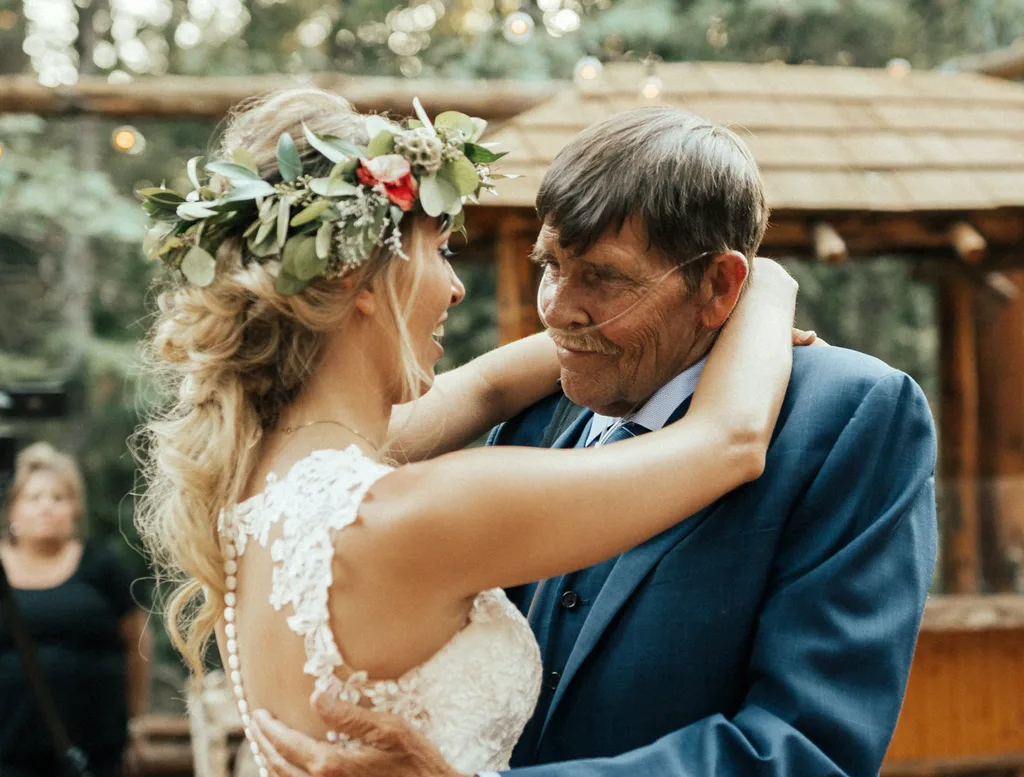 Bride dances with terminally ill dad in wedding video