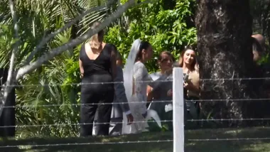 EXCLUSIVE FIRST LOOK: Sam Wood and Snezana tie the knot in Byron Bay