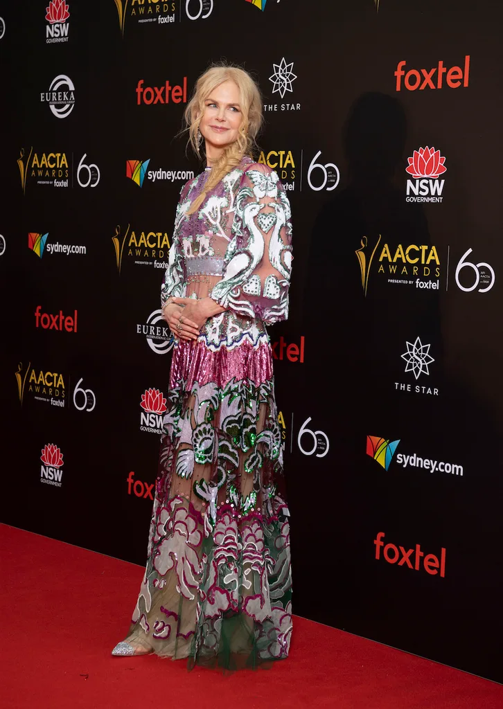 Aacta awards 2018 nicole kidman mum niece
