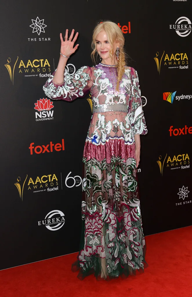Aacta awards 2018 nicole kidman mum niece