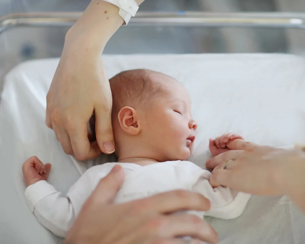 baby in hospital