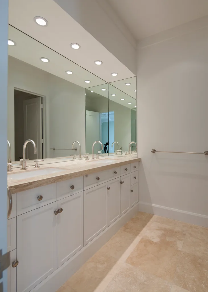 built-in bathroom
