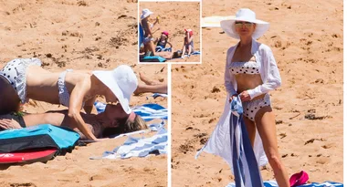 Nicole Kidman smooches hubby Keith in bikini on the beach!