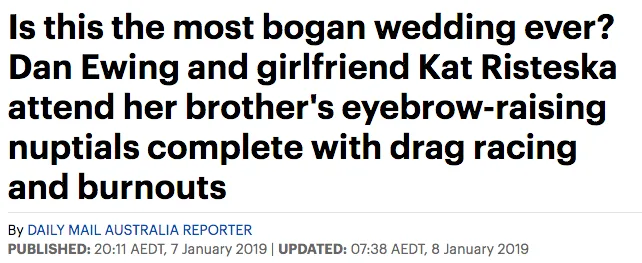 Daily Mail headline