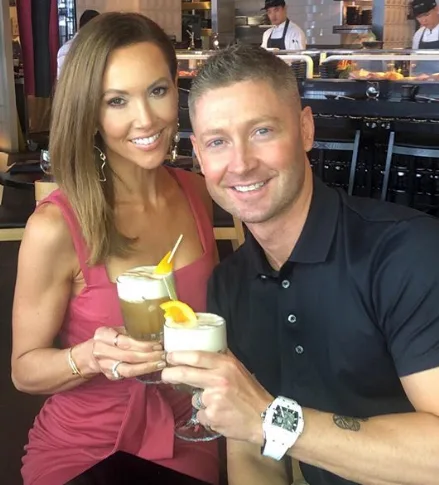 Kyly and Michael Clarke