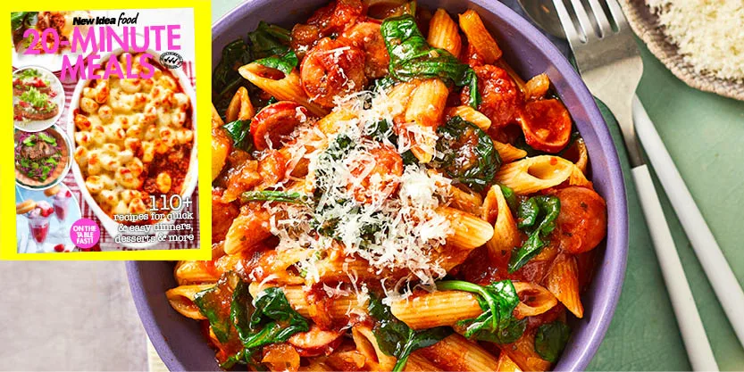 Cabanossi, Capsicum and Spinach Penne