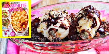 Malted Cookies and Cream Sundaes
