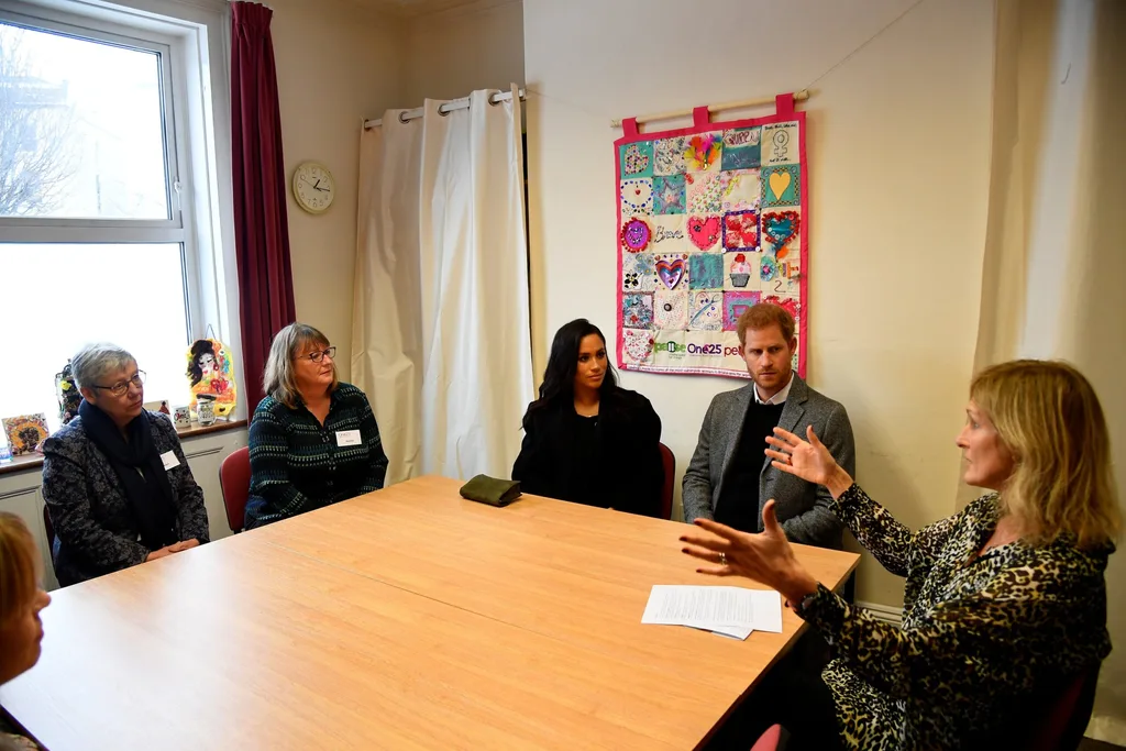 Meghan and Harry meet staff and volunteers