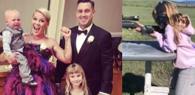 Pink’s husband shares video of daughter firing a gun
