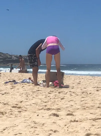 Nicole Kidman and Keith Urban at Maroubra Beach