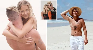 MKR’s Ash shows off buff bod on the beach!
