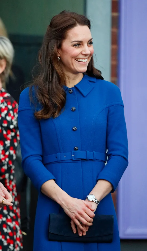 Kate Middleton in blue Eponine 2017
