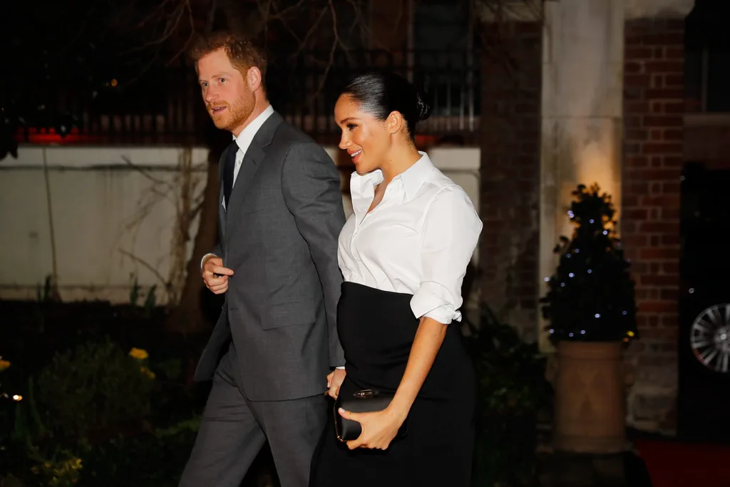 Harry and heavily pregnant duchess