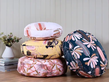 Easy! Make these gorgeous floor cushions