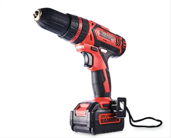 24V Cordless Drill Kit with Hammer Function