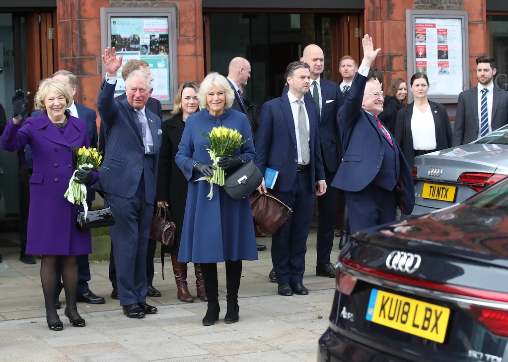 Camilla and Charles with President Michael D Higgins of Ireland and his wife Sabina