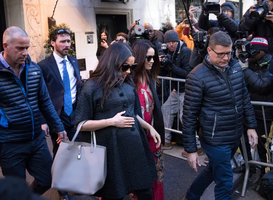 Meghan arrives at her New York baby shower