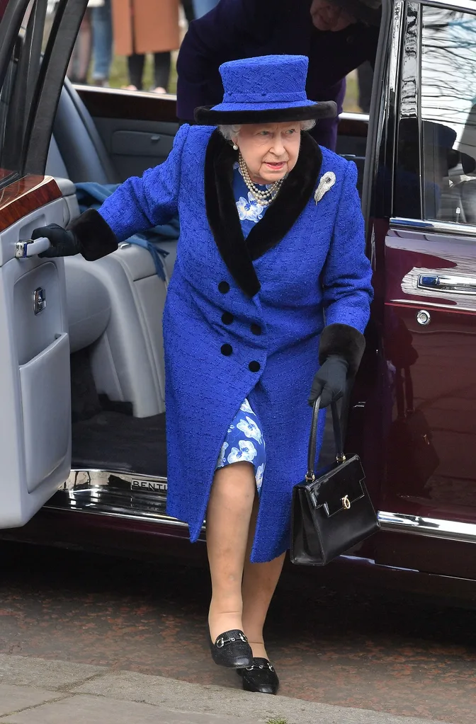 The Queen arrives to cheering crowds