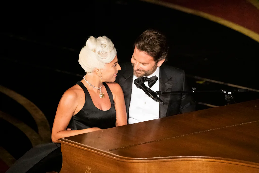 Gaga and Bradley Cooper at the Oscars