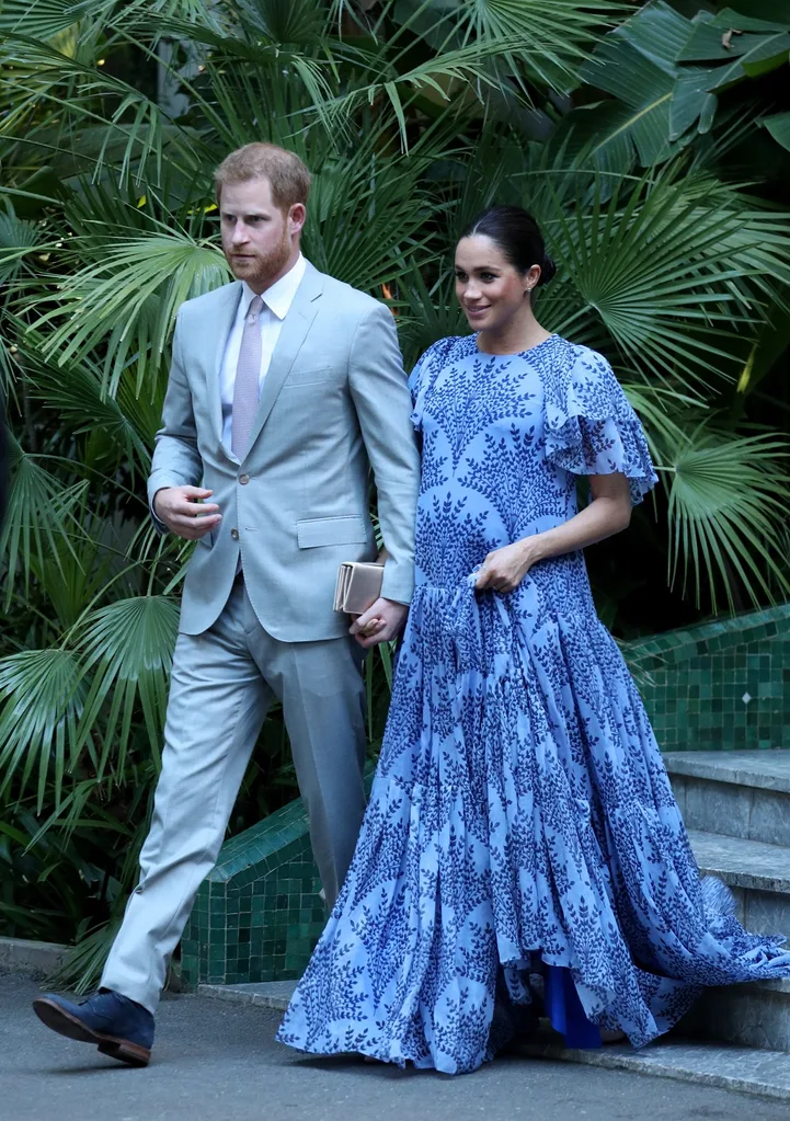 Meghan in chiffon floral gown