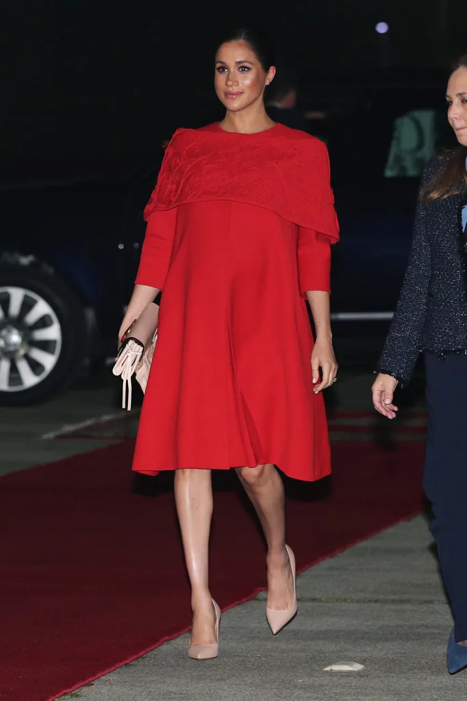 Meghan in red