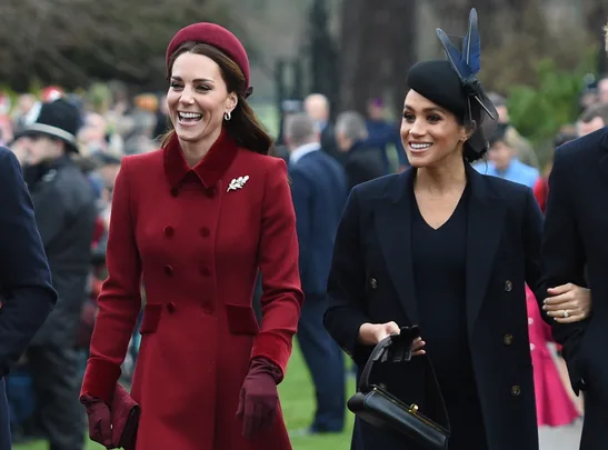 The Duchess of Cambridge with the Duchess of Sussex